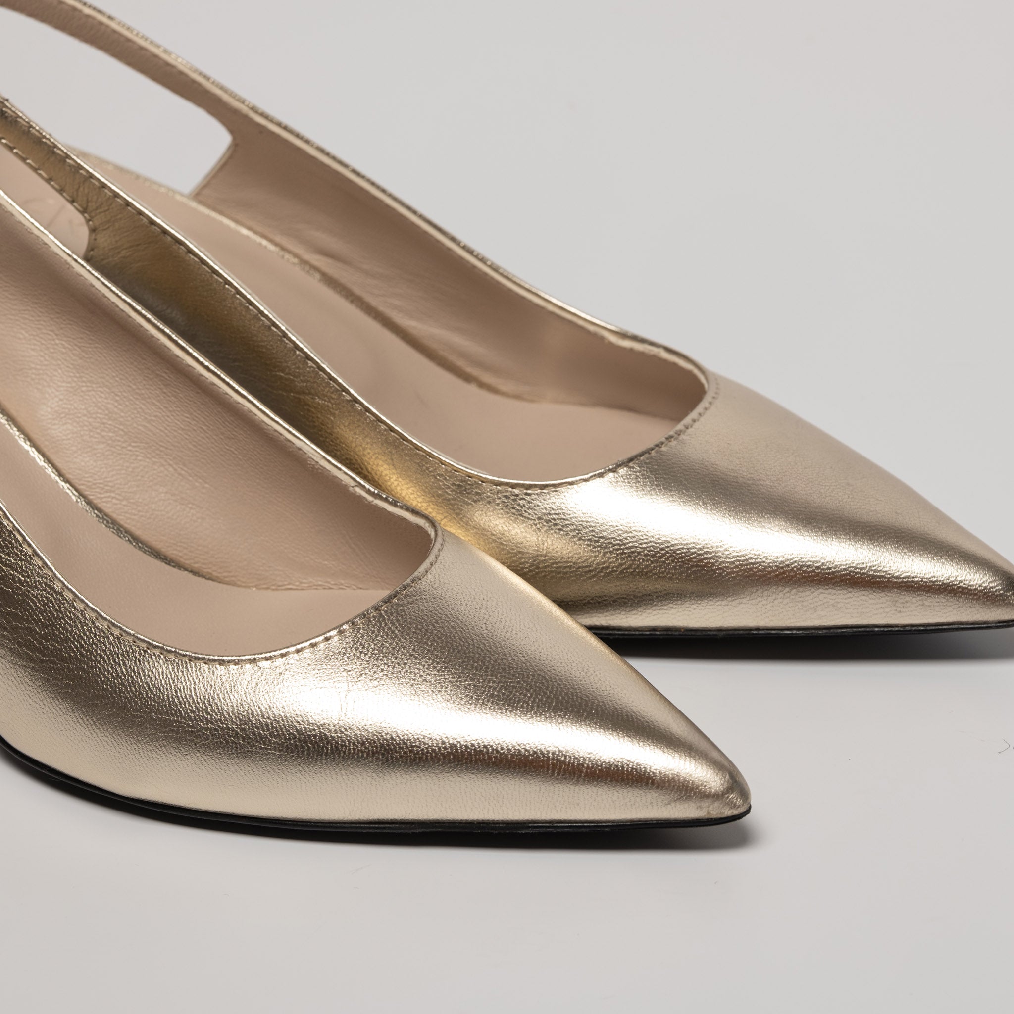 LUCE – Slingback Essential | Nappa platino