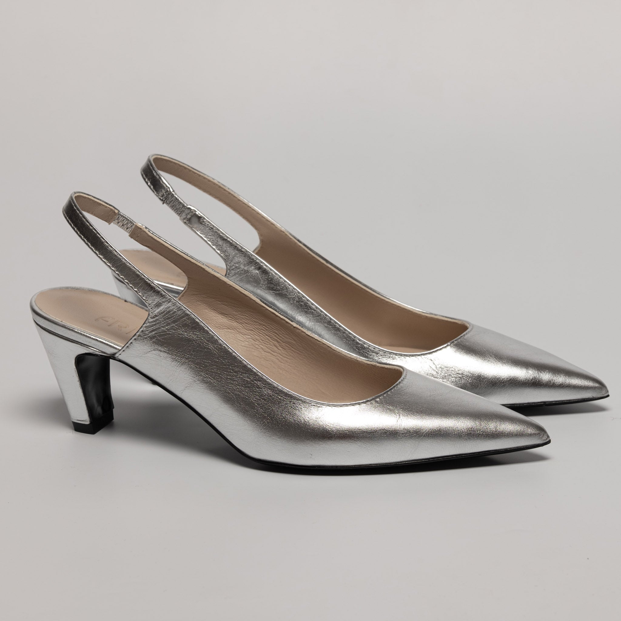 LUCE – Slingback Essential | Nappa argento
