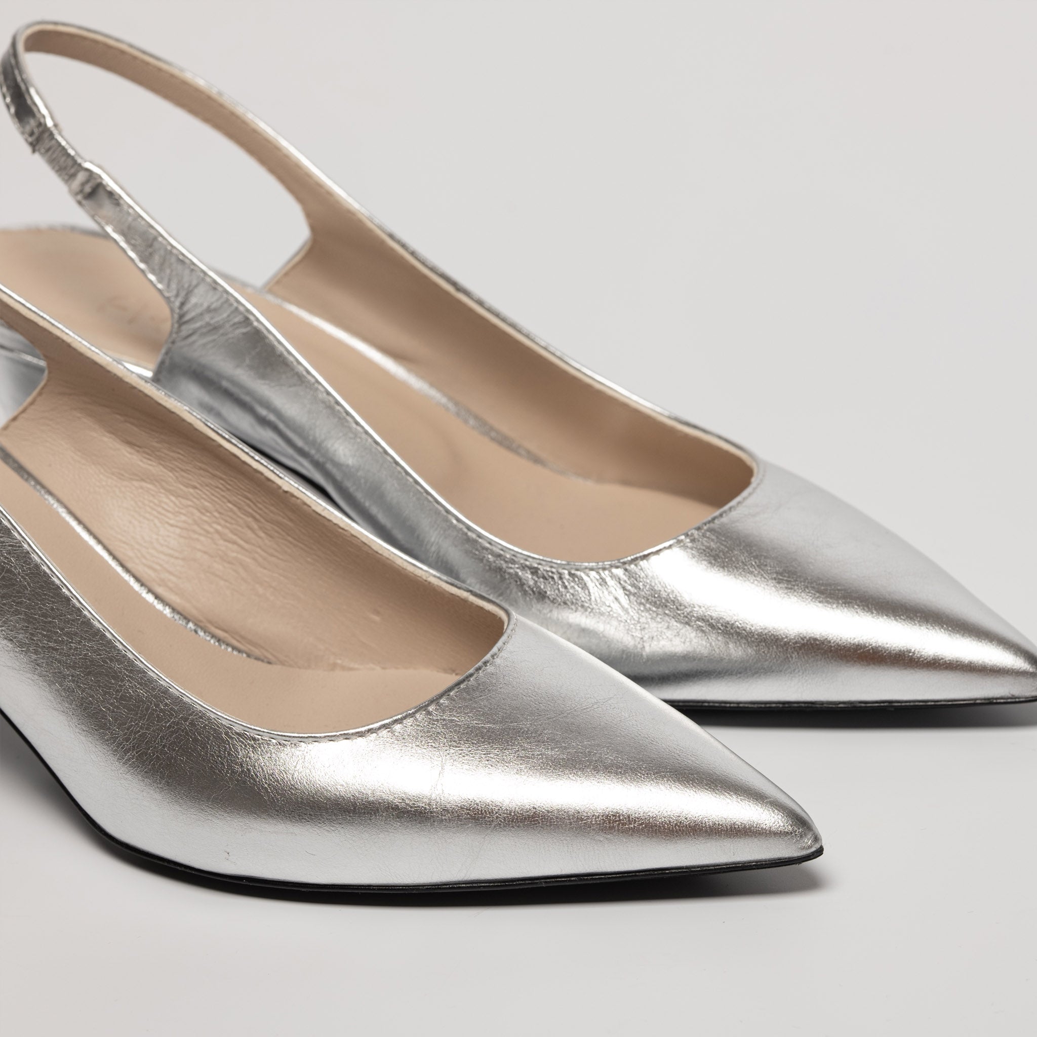 LUCE – Slingback Essential | Nappa argento